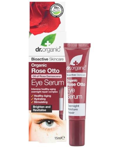 podgląd produktu Dr.Organic Rose serum pod oczy z olejkiem różanym 15 ml