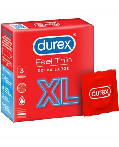 podgląd produktu Durex Feel Thin XL prezerwatywy 3 sztuki