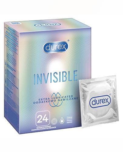podgląd produktu Durex Invisible prezerwatywy dodatkowo nawilżane 24 sztuki