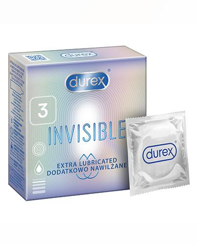 podgląd produktu Durex Invisible prezerwatywy dodatkowo nawilżane 3 sztuki