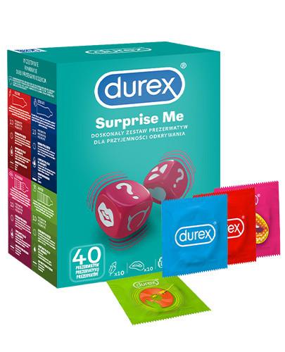 zdjęcie produktu Durex Surprise Me zestaw prezerwatyw 40 sztuk