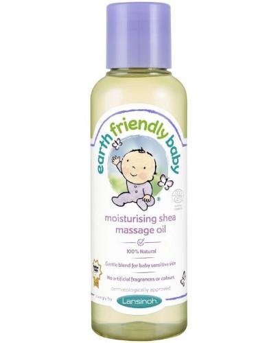 podgląd produktu Earth friendly baby naturalny bezzapachowy olejek do masażu z masłem Shea 125 ml