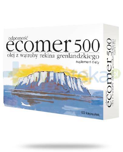 podgląd produktu Ecomer Odporność 500 olej z wątroby rekina grenlandzkiego 60 kapsułek
