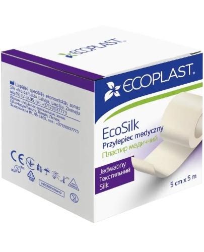 podgląd produktu EcoPlast EcoSilk przylepiec jedwabny 5 cm x 5 m 1 sztuka
