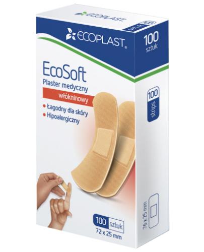 podgląd produktu EcoPlast EcoSoft plaster medyczny włókninowy 72x 25mm 100 sztuk
