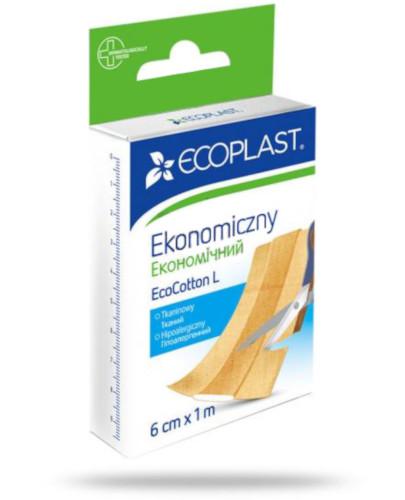 podgląd produktu EcoPlast Ekonomiczny EcoCotton L plaster  tkaninowy hipoalergiczny 6 cm x 1 m