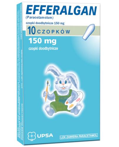 podgląd produktu Efferalgan 150 mg czopki doodbytnicze 10 sztuk