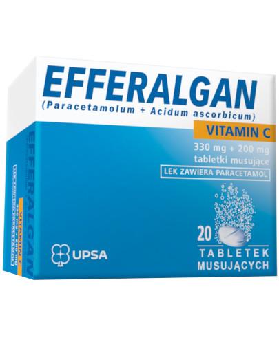podgląd produktu Efferalgan Vitamin C 330 mg + 200 mg 20 tabletek musujących