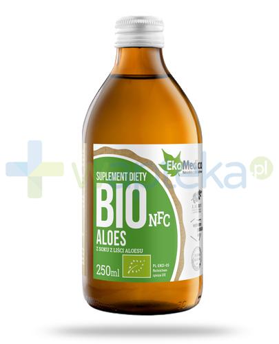 zdjęcie produktu Eka Medica Aloes Bio sok 100% z soku z liści aloeasu 250 ml