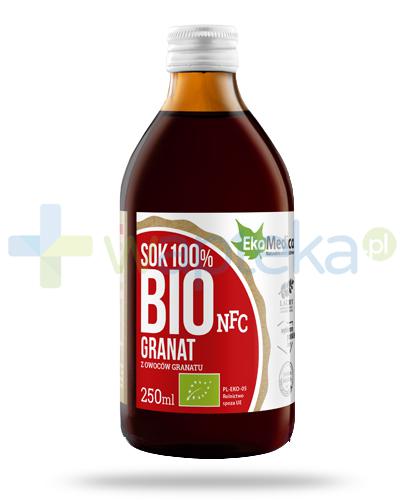 podgląd produktu EkaMedica Bio Granat sok 100% purre z owoców granatu 250 ml 
