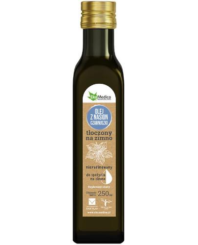 podgląd produktu EkaMedica olej z nasion czarnuszki tłoczony na zimno nierafinowany 250 ml