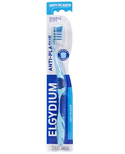 podgląd produktu ELGYDIUM Anti-Plaque szczoteczka do zębów miękka 1 sztuka