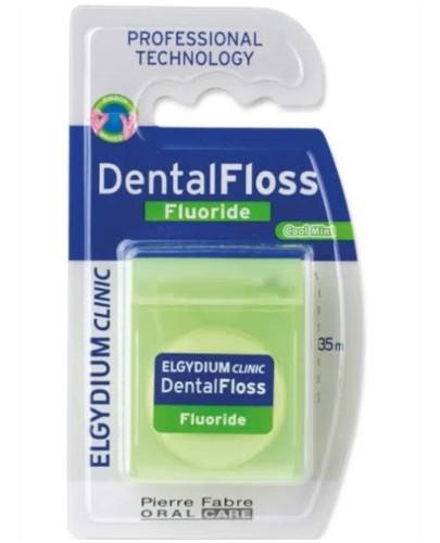 podgląd produktu Elgydium Dental Floss Nić dentystyczna z fluorem cool mint 35 m