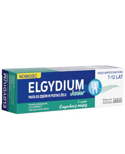 podgląd produktu Elgydium Junior przeciwpróchnicowa pasta do zębów dla dzieci 7-12 lat o smaku łagodnej mięty 50 ml