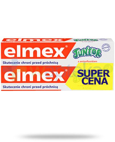 zdjęcie produktu Elmex Junior pasta do zebów z aminofluorkiem dla dzieci 6-12 lat 2x 75 ml [DWUPAK]