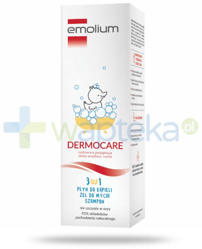 podgląd produktu Emolium Dermocare 3w1 płyn do kąpieli, żel, szampon od 1. miesiąca życia 400 ml