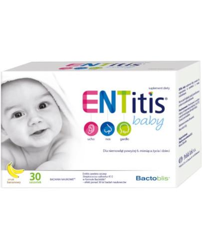zdjęcie produktu ENTitis Baby smak bananowy, dla dzieci powyżej 6 miesiąca życia 30 saszetek