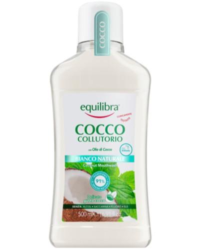 podgląd produktu Equilibra Kokosowy płyn do płukania jamy ustnej naturalna biel 500 ml
