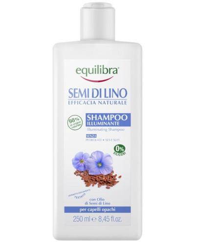 podgląd produktu Equilibra Naturale rozświetlający szampon do włosów z siemieniem lnianym 250 ml
