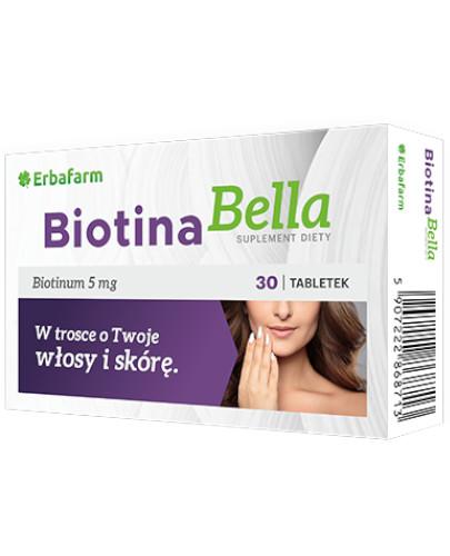zdjęcie produktu Erbafarm Biotina Bella 30 tabletek