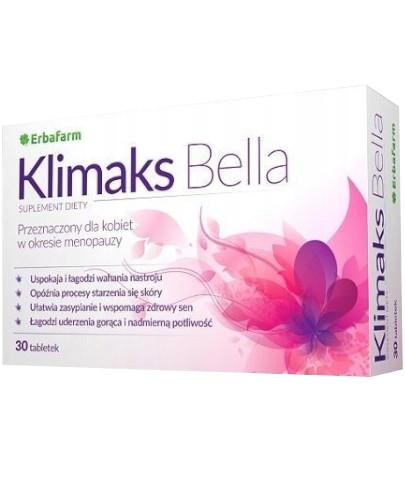 podgląd produktu Erbafarm Klimaks Bella 30 tabletek