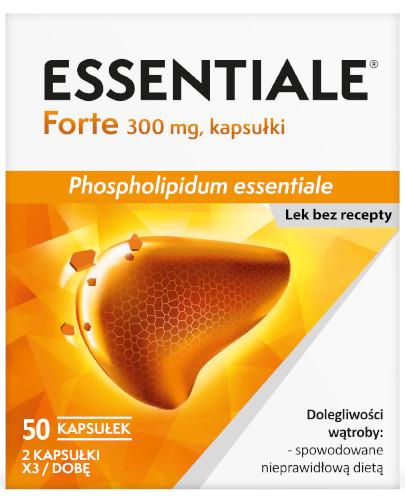 Essentiale Forte Na wątrobę 300 mg 50 kapsułek