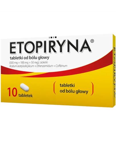 zdjęcie produktu Etopiryna 300 mg + 100 mg + 50 mg 10 tabletek