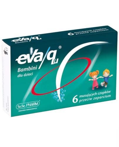 podgląd produktu Eva/Qu Bambini czopki przeciw zaparciom dla dzieci 6 sztuk