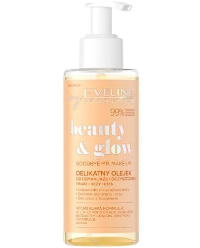 podgląd produktu Eveline Beauty Glow delikatny olejek do demakijażu i oczyszczania twarzy 145 ml