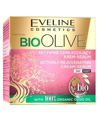podgląd produktu Eveline Bio Olive aktywnie odmładzający krem-serum 50 ml