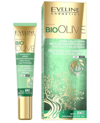 podgląd produktu Eveline Bio Olive napinający krem przeciwzmarszczkowy pod oczy i na powieki 20 ml