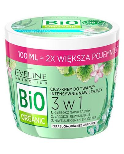 zdjęcie produktu Eveline Bio Organic CICA-krem do twarzy intensywnie nawilżający 3w1 100 ml