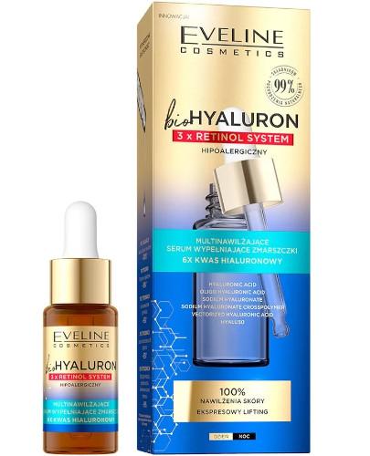 zdjęcie produktu Eveline bioHyaluron 3 x Retinol System multinawilżające serum wypełniające zmarszczki 18 ml