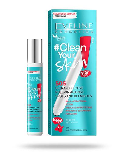podgląd produktu Eveline Clean Your Skin żel SOS na niedoskonałości 15 ml