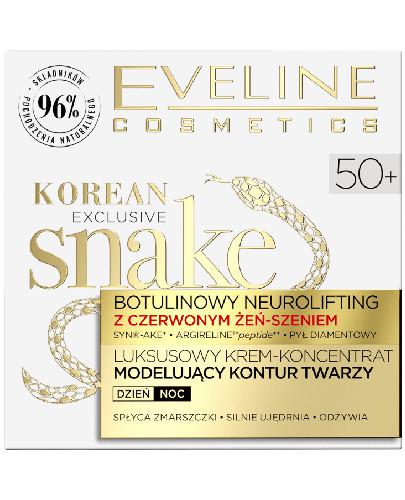 podgląd produktu Eveline Exclusive Snake krem-koncentrat modelujący kontur twarzy 50+ 50 ml