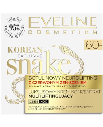 podgląd produktu Eveline Exclusive Snake krem-koncentrat multiliftingujący 60+ 50 ml