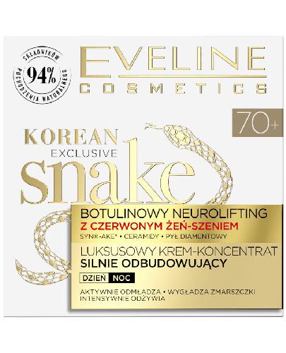 zdjęcie produktu Eveline Exclusive Snake luksusowy krem-koncentrat silnie odbudowujący 70+ 50 ml