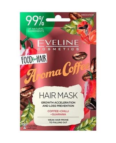 podgląd produktu Eveline Food For Hair Aroma Coffee maska do włosów przyspieszanie wzrostu włosów i zapobieganie wypadaniu 20 ml