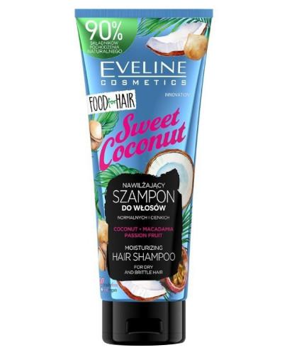 podgląd produktu Eveline Food For Hair Sweet Coconut szampon do włosów normalnych i cienkich 250 ml
