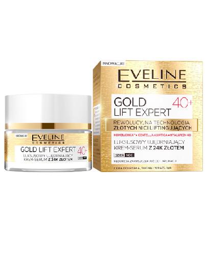 podgląd produktu Eveline Gold Lift Expert ujędrniający krem-serum z 24k złotem 40+ 50 ml