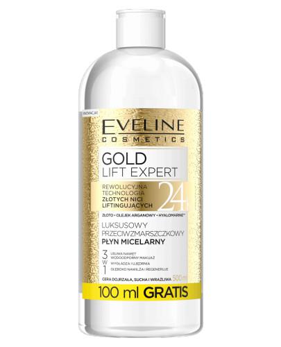 zdjęcie produktu Eveline Gold Lift Expert przeciwzmarszczkowy płyn micelarny 3 w 1 500 ml