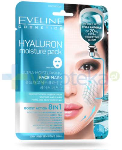 zdjęcie produktu Eveline Hyaluron Moisture Pack ultranawilżająca maska na tkaninie z kwasem hialuronowym 1 sztuka