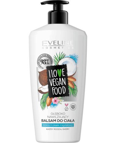zdjęcie produktu Eveline I Love Vegan Food głęboko nawilżający balsam do ciała Kokos i Olejek migdałowy 350 ml