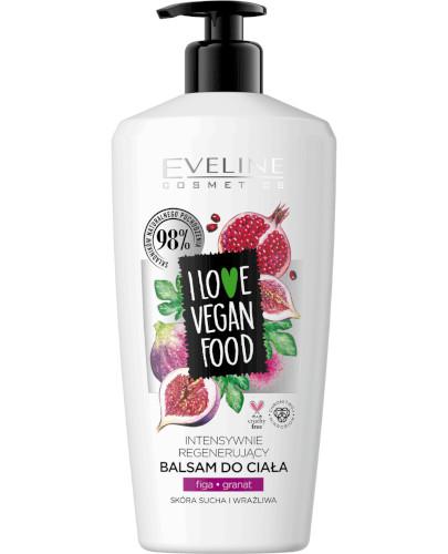 podgląd produktu Eveline I Love Vegan Food intensywnie regenerujący balsam do ciała Figa i Granat 350 ml