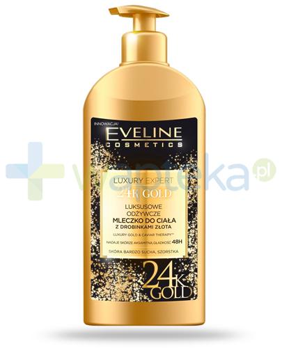 zdjęcie produktu Eveline Luxury Expert 24k Gold luksusowe odżywcze mleczko do ciała z drobinkami złota 350 ml