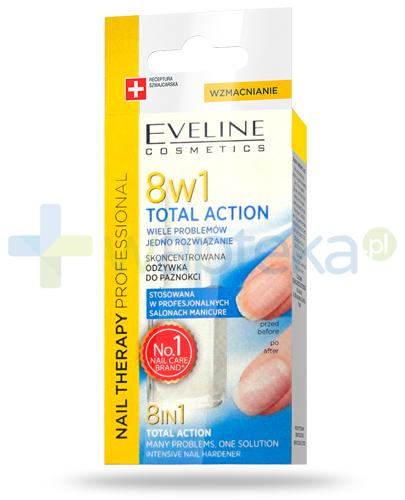 podgląd produktu Eveline Nail Therapy Total Action 8w1 skoncentrowana odżywka do paznokci 12 ml