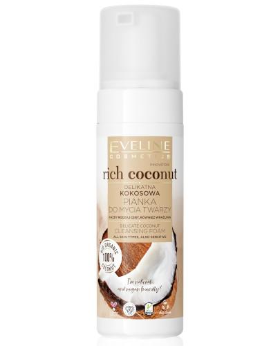 podgląd produktu Eveline Rich Coconut delikatna kokosowa pianka do mycia twarzy 150 ml