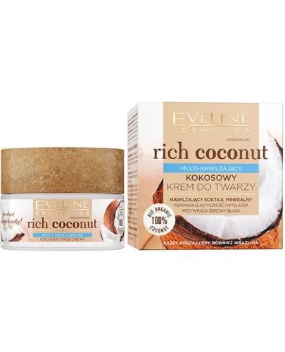 zdjęcie produktu Eveline Rich Coconut Multi-nawilżający kokosowy krem do twarzy 50 ml