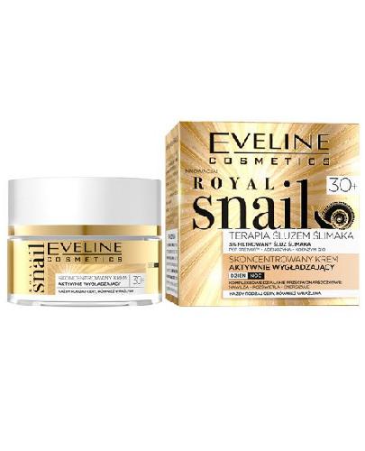 podgląd produktu Eveline Royal Snail 30+ skoncentrowany krem aktywnie wygładzający na dzień i na noc 50 ml