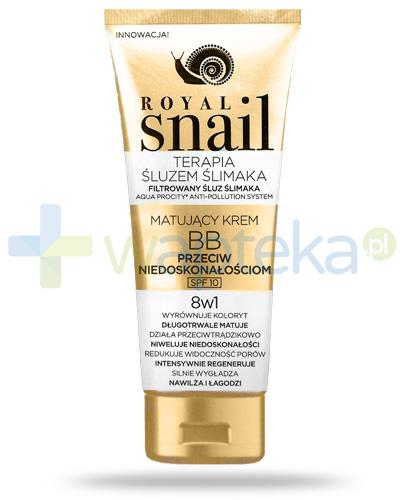 podgląd produktu Eveline Royal Snail BB matujący krem 8w1 przeciw niedoskonałościom SPF10 50 ml